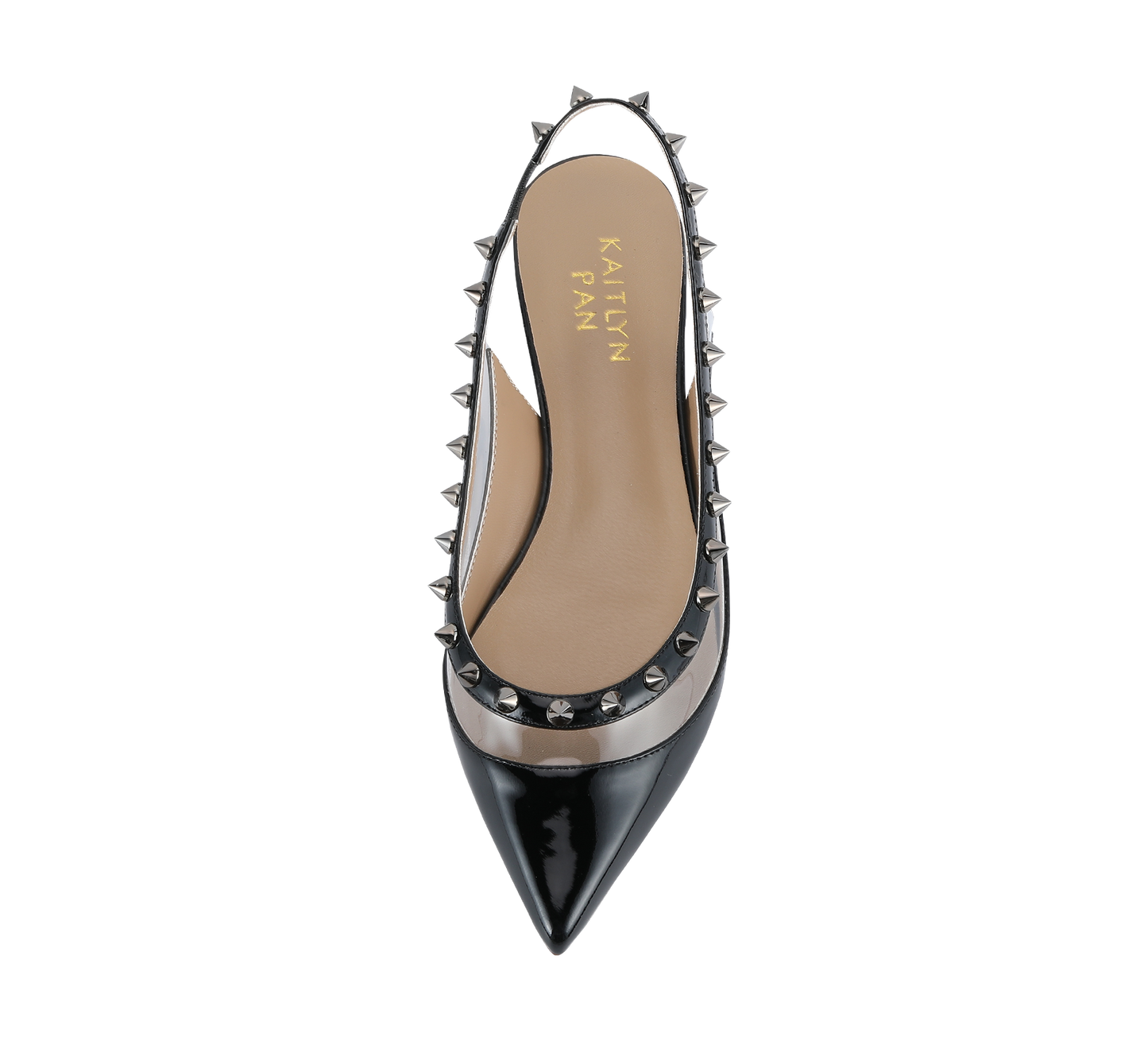 Valencia Spiky Pointed Toe Slingbacks - Kaitlyn Pan Shoes