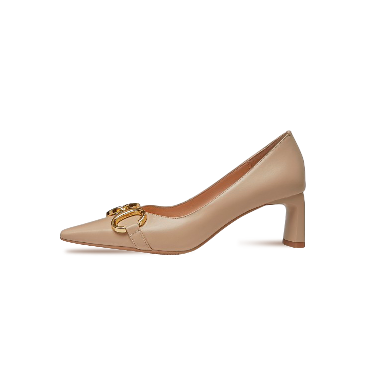 Gigi Square Pointed Toe Block Heel Pumps - Kaitlyn Pan Shoes