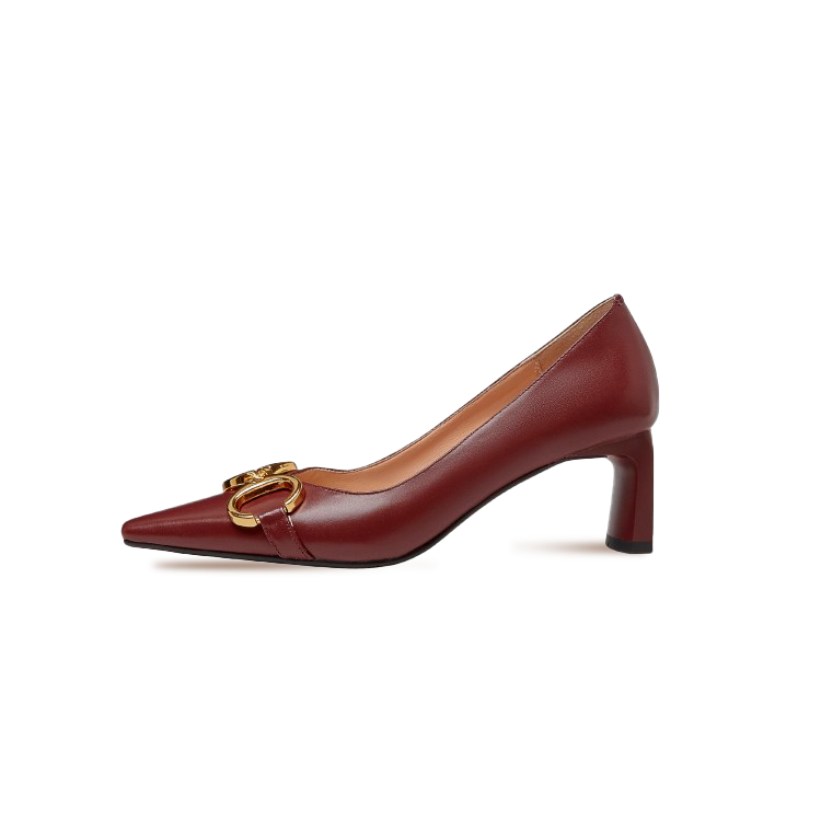 Gigi Square Pointed Toe Block Heel Pumps - Kaitlyn Pan Shoes