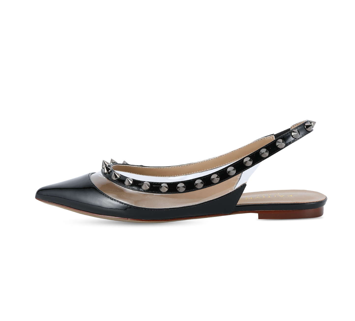 Valencia Spiky Pointed Toe Slingbacks - Kaitlyn Pan Shoes