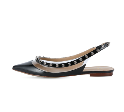 Valencia Spiky Pointed Toe Slingbacks - Kaitlyn Pan Shoes