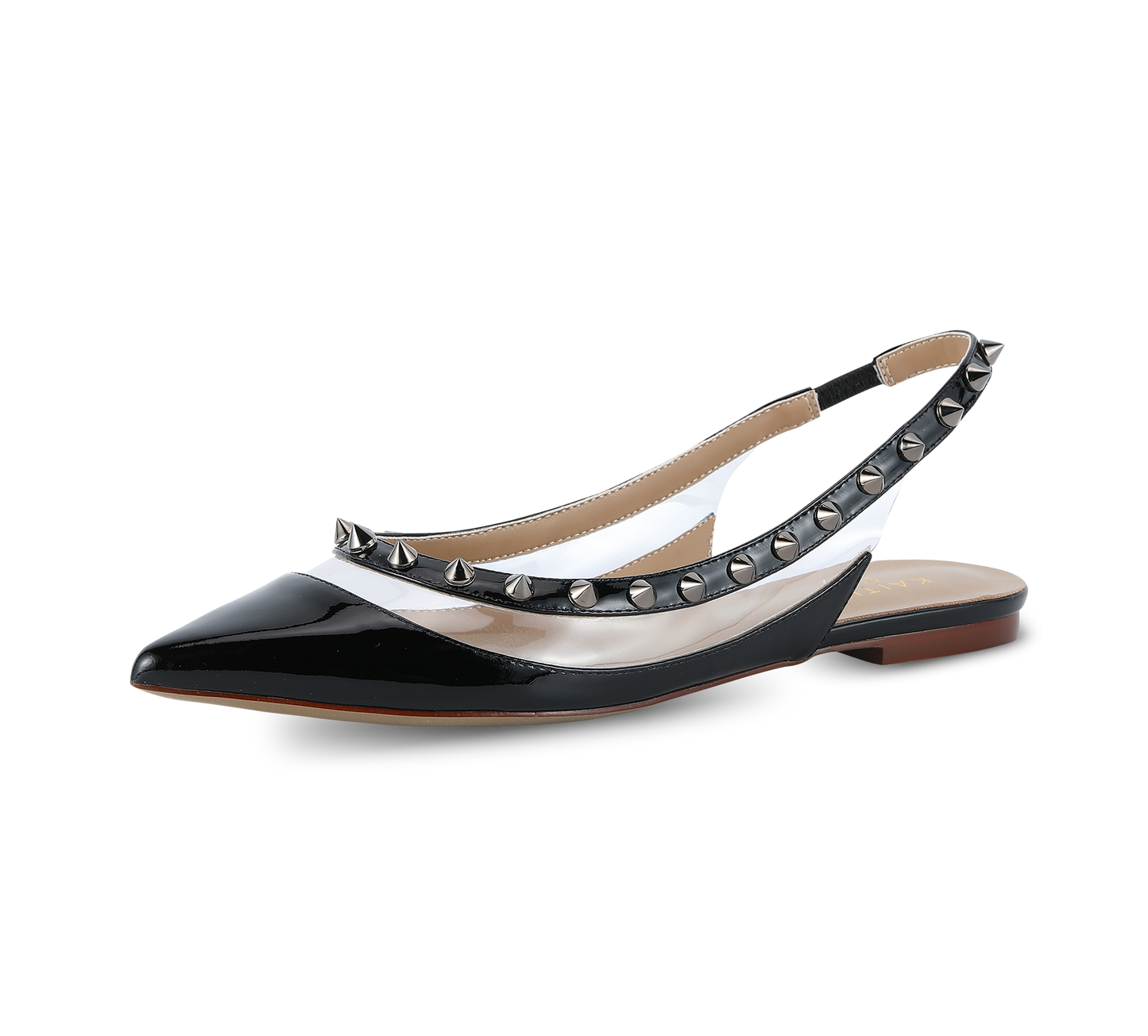 Valencia Spiky Pointed Toe Slingbacks - Kaitlyn Pan Shoes