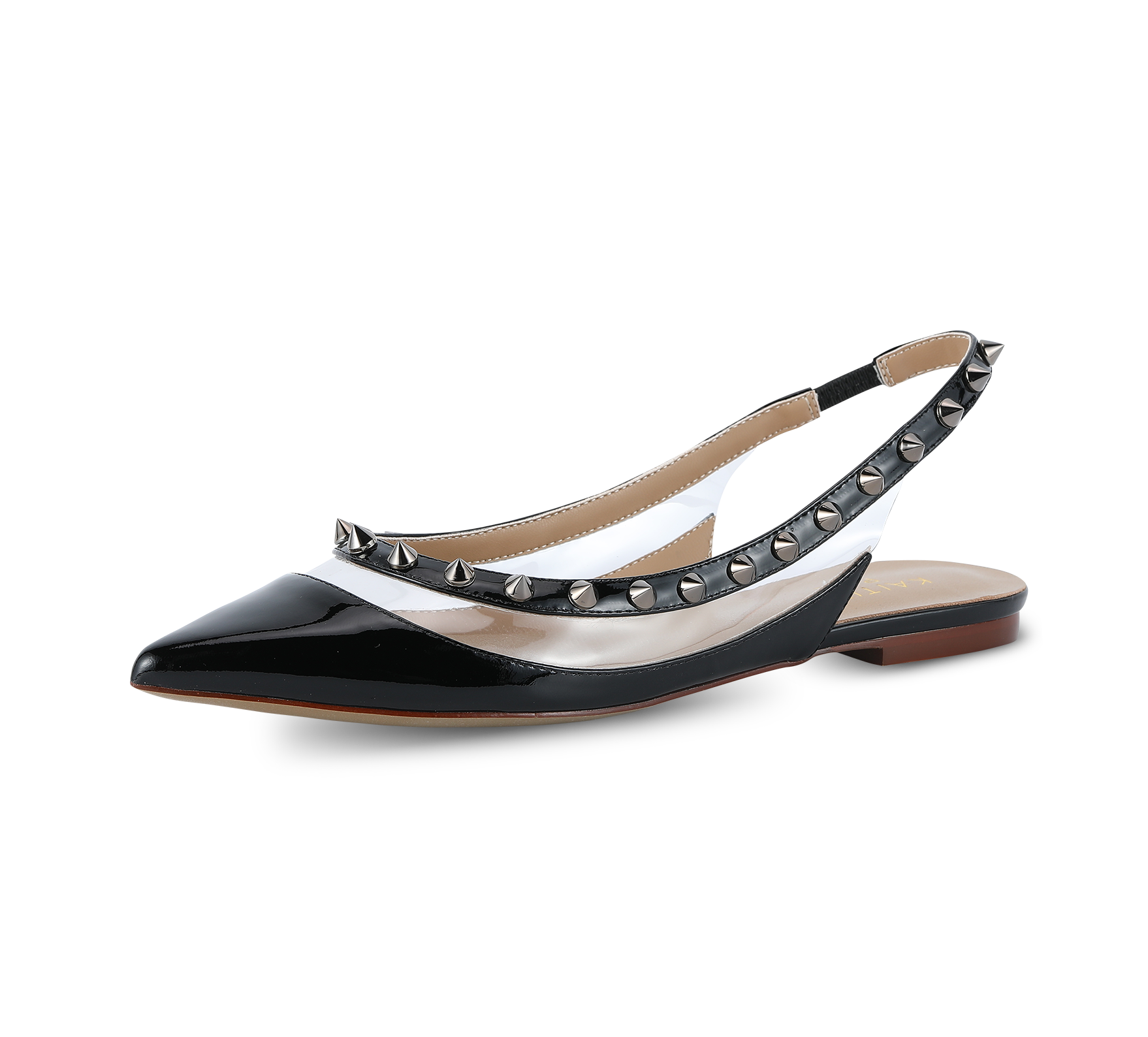 Valencia Spiky Pointed Toe Slingbacks - Kaitlyn Pan Shoes