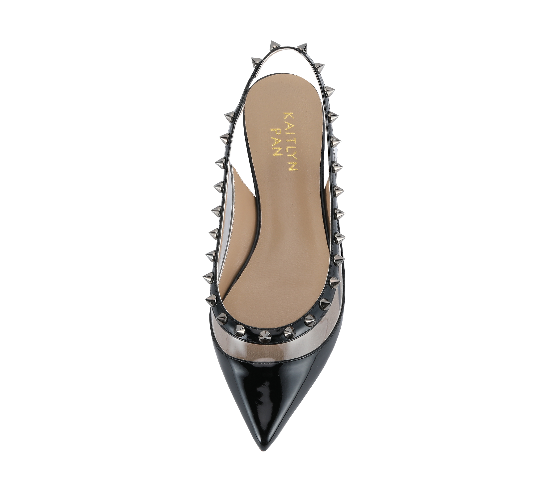 Valencia Spiky Pointed Toe Slingbacks - Kaitlyn Pan Shoes