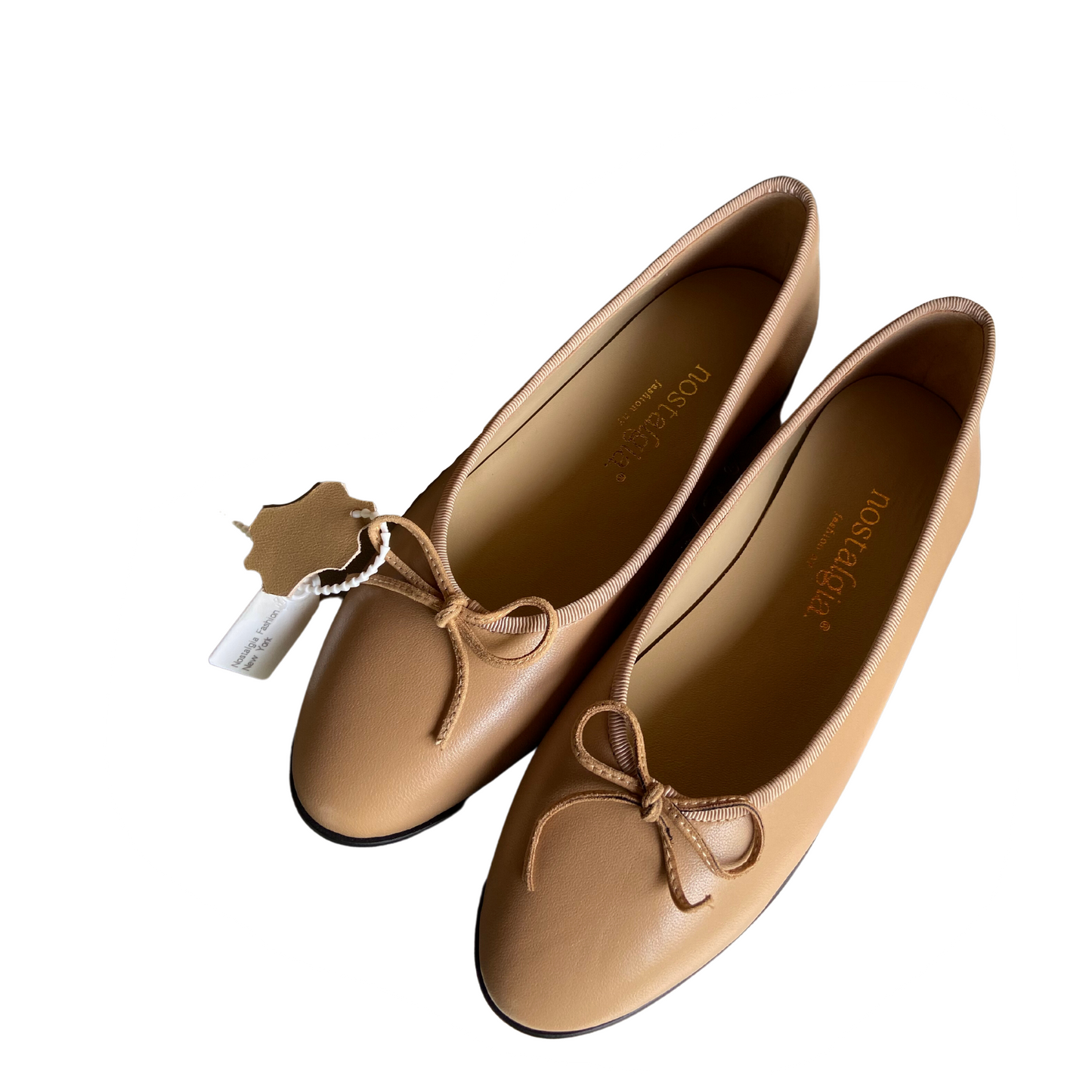 Euphoria Genuine Lambskin Bow Ballet Flats by Nostalgia Fashion New York