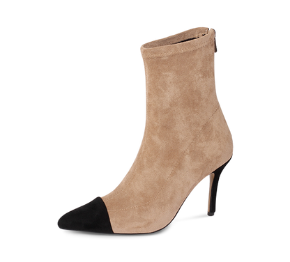 Two Tone Ankle Boots - Kaitlyn Pan Shoes