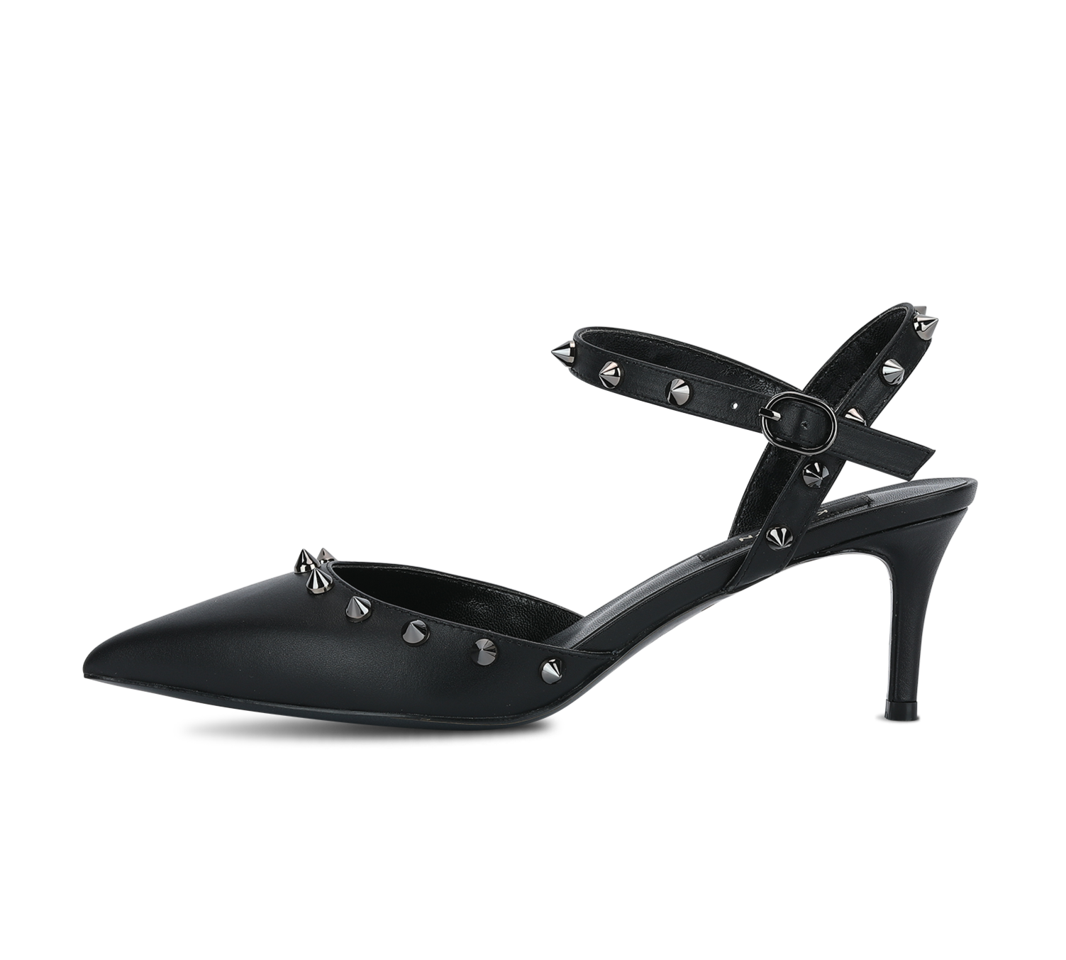 Studded Mid Heel Slingbacks - Kaitlyn Pan Shoes