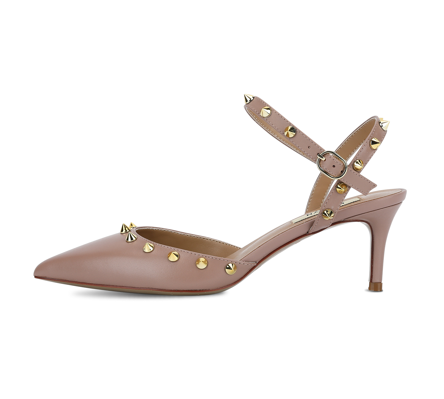 Studded Mid Heel Slingbacks - Kaitlyn Pan Shoes