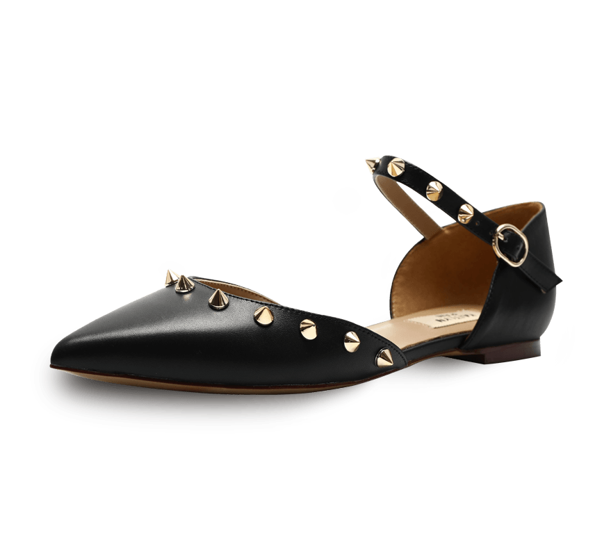 Spiky D'orsay Flats - Kaitlyn Pan Shoes