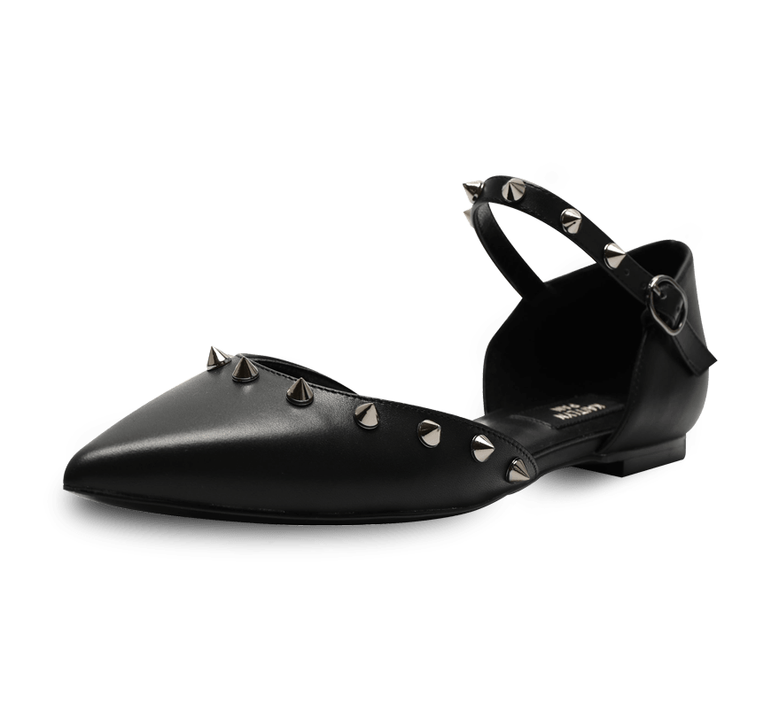 Spiky D'orsay Flats - Kaitlyn Pan Shoes