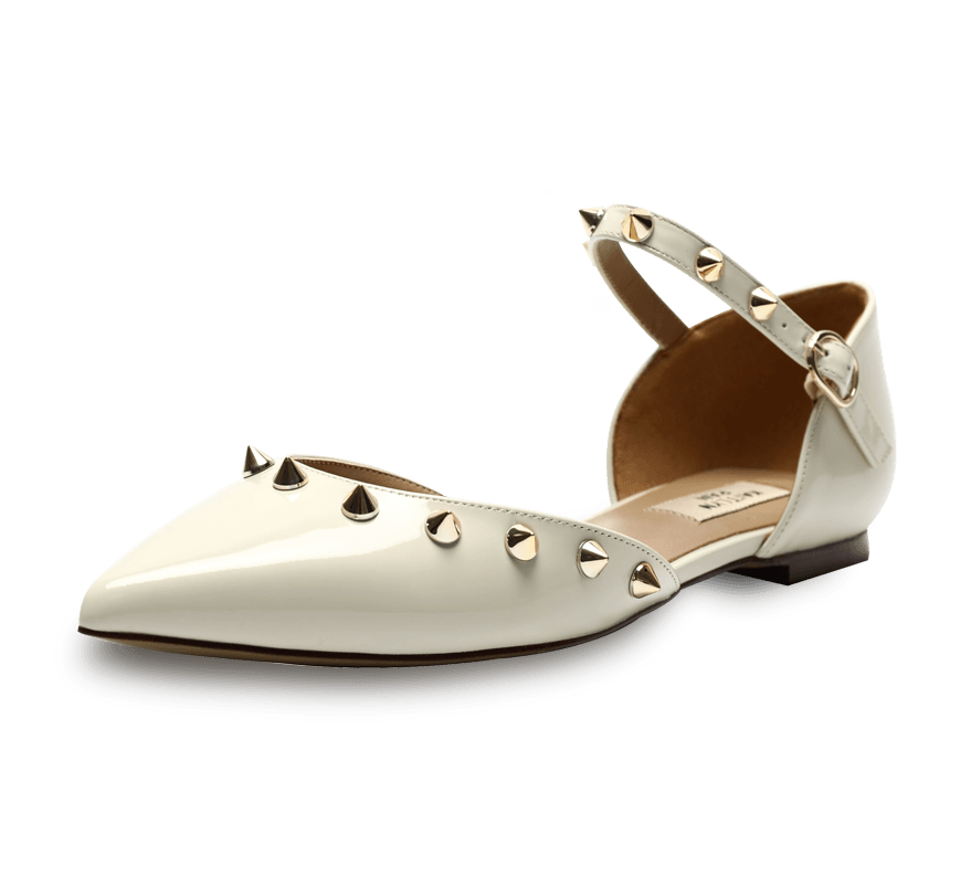 Spiky D'orsay Flats - Kaitlyn Pan Shoes