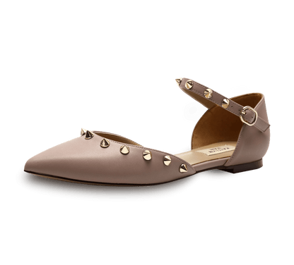 Spiky D'orsay Flats - Kaitlyn Pan Shoes