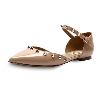 Spiky D'orsay Flats - Kaitlyn Pan Shoes