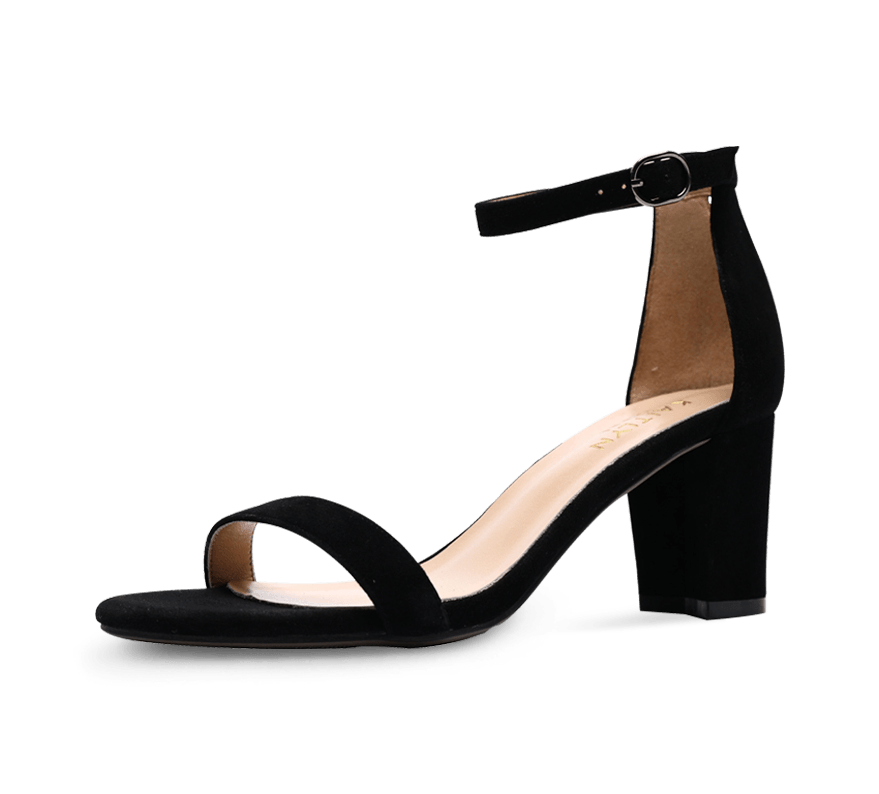 Hannah Block Mid Heel Sandals - Kaitlyn Pan Shoes