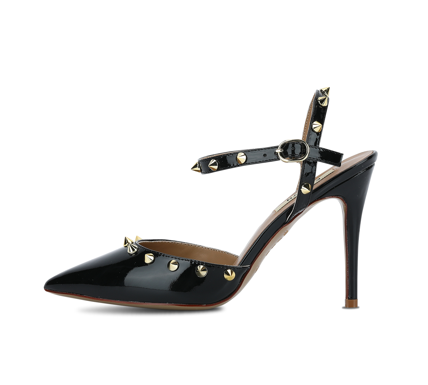 Studded High Heel Slingbacks - Kaitlyn Pan Shoes