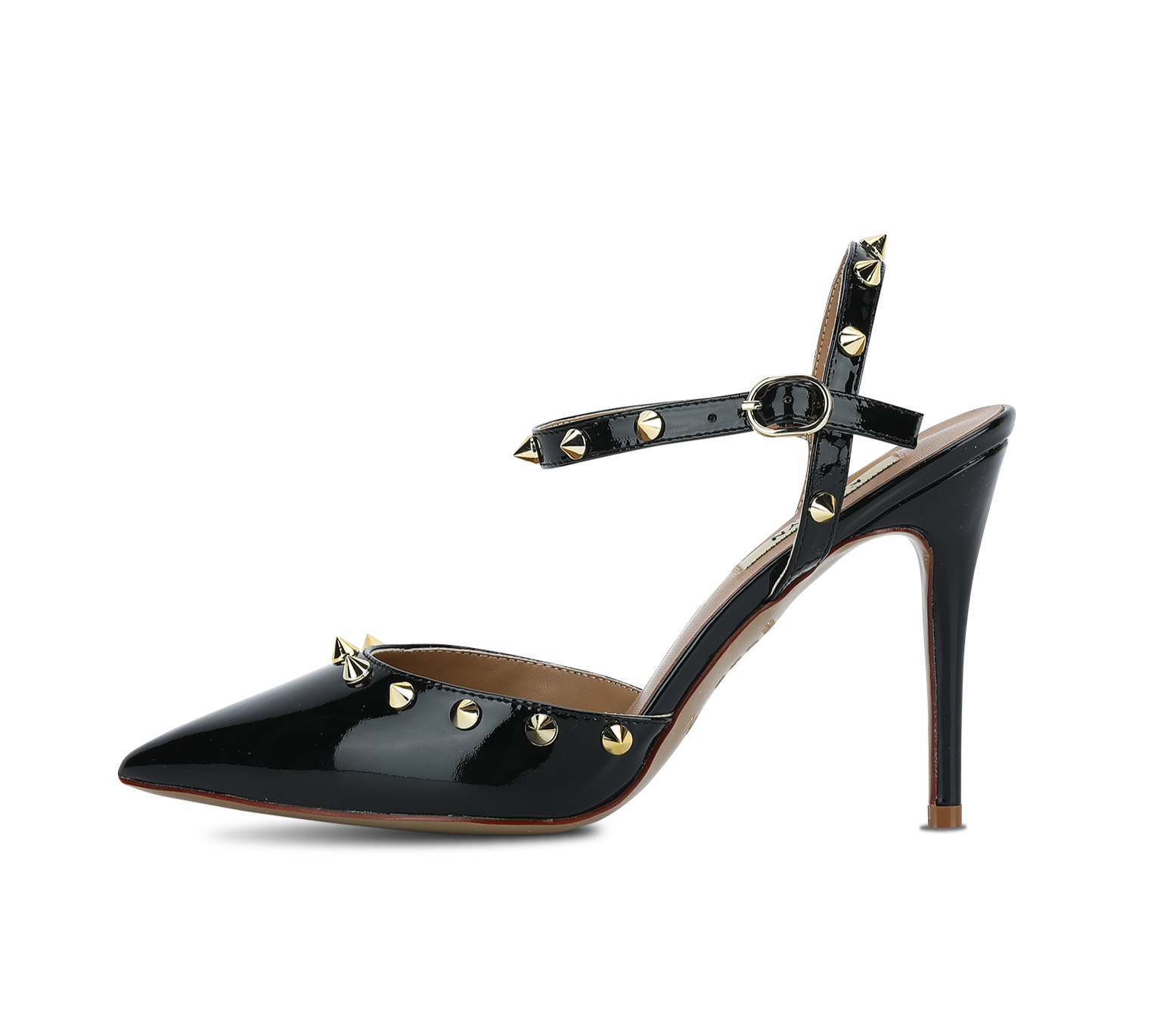 Studded High Heel Slingbacks - Kaitlyn Pan Shoes