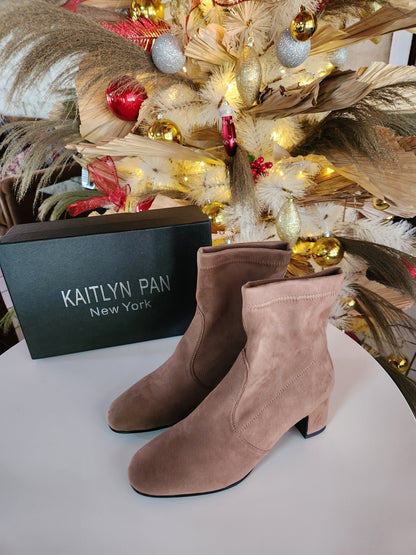 Becky Block Heel Ankle Boots - Kaitlyn Pan Shoes