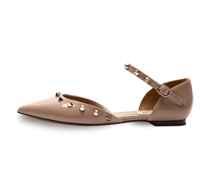 Spiky D'orsay Flats - Kaitlyn Pan Shoes