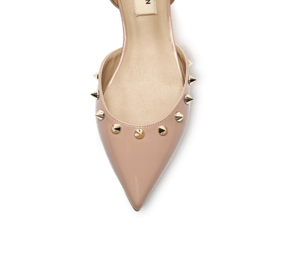 Spiky D'orsay Flats - Kaitlyn Pan Shoes