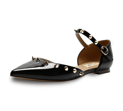 Spiky D'orsay Flats - Kaitlyn Pan Shoes