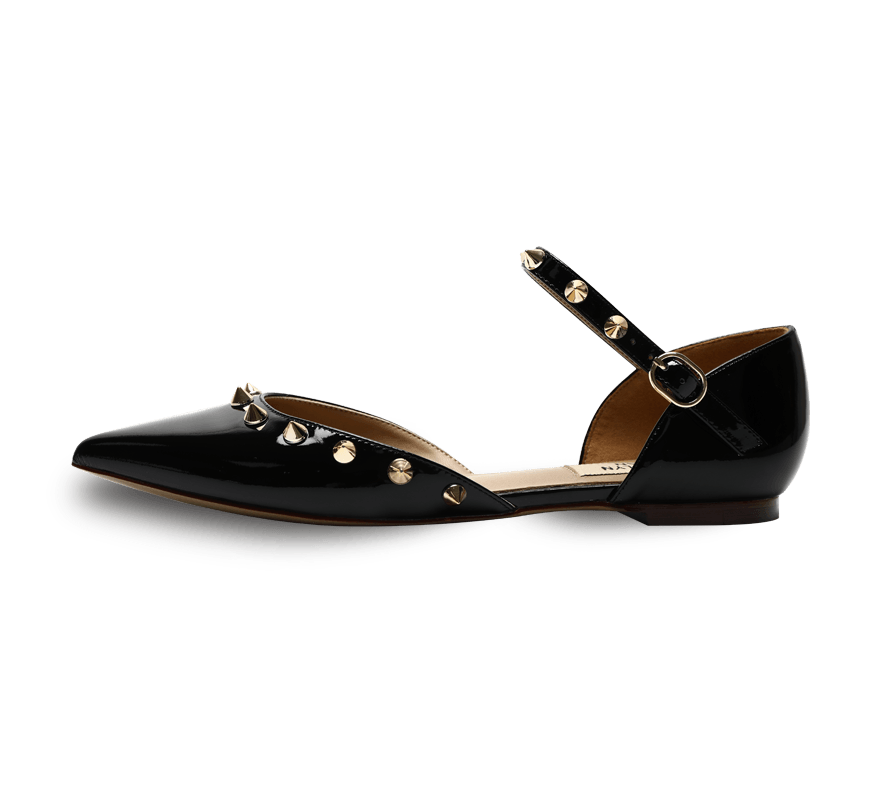 Spiky D'orsay Flats - Kaitlyn Pan Shoes