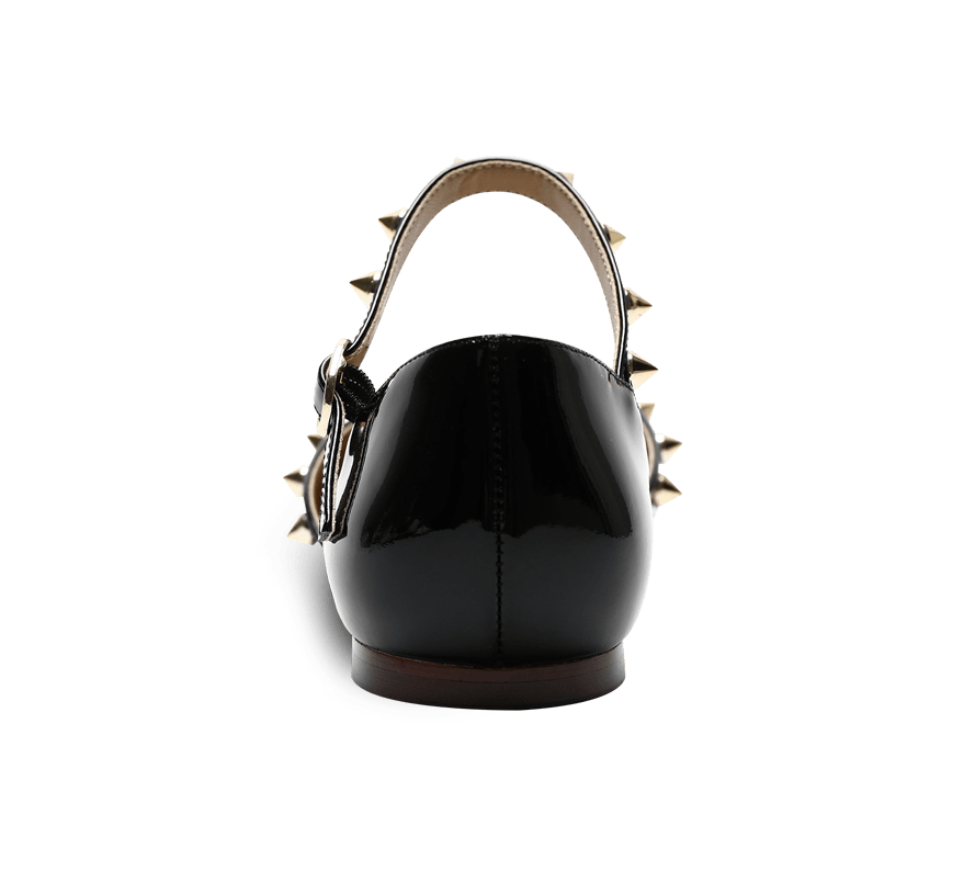 Spiky D'orsay Flats - Kaitlyn Pan Shoes