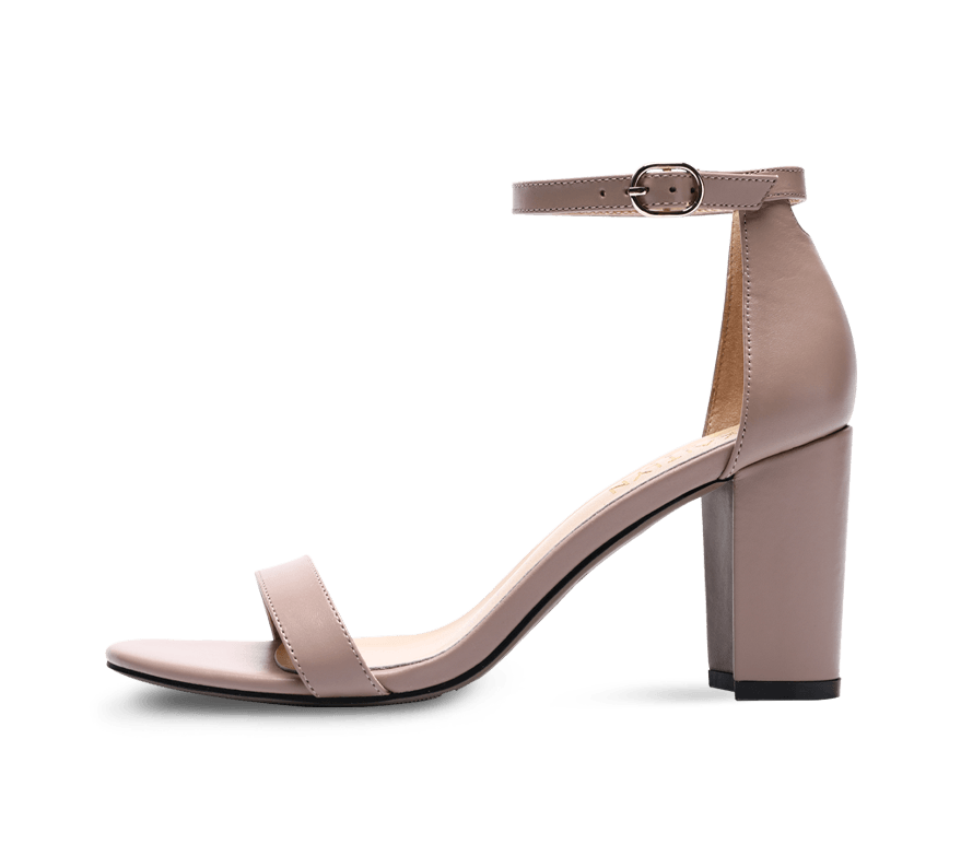 Heather Block High Heel Sandals - Kaitlyn Pan Shoes