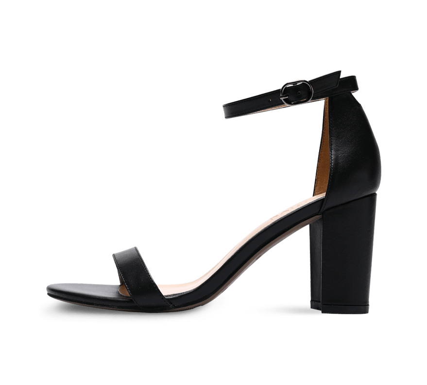 Heather Block High Heel Sandals - Kaitlyn Pan Shoes