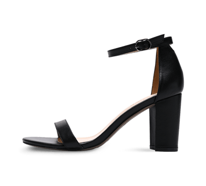 Heather Block High Heel Sandals - Kaitlyn Pan Shoes