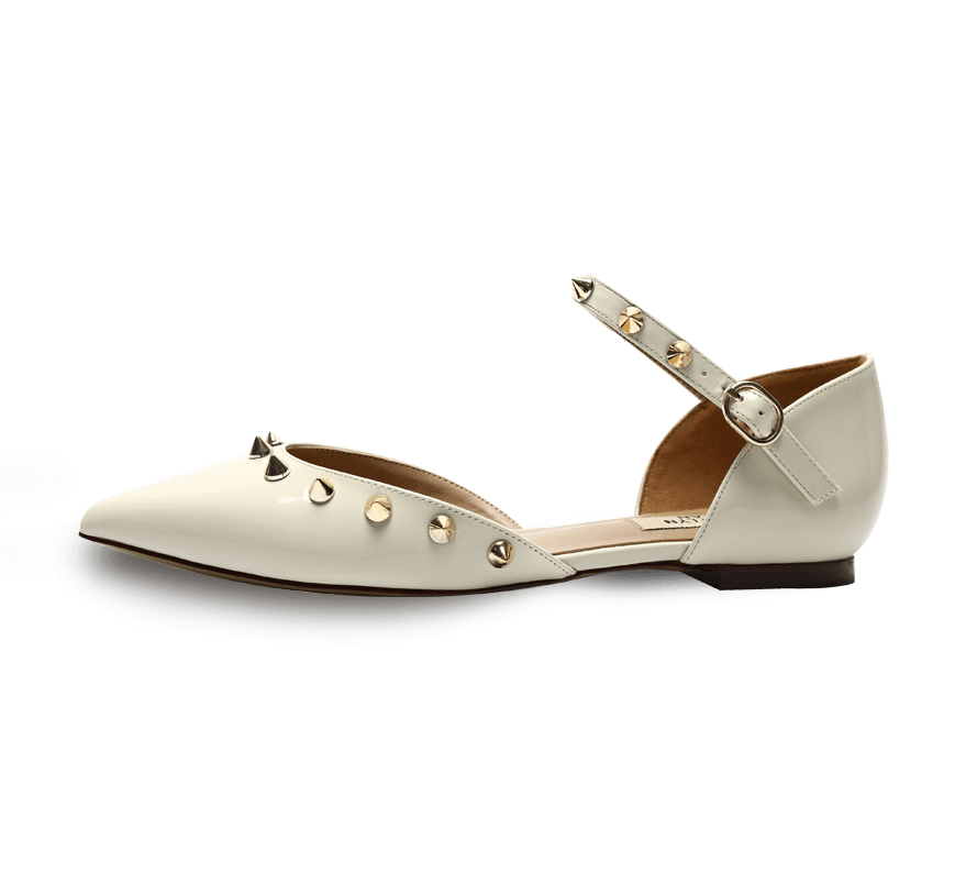 Spiky D'orsay Flats - Kaitlyn Pan Shoes