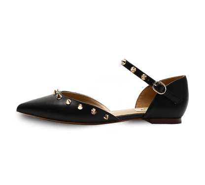 Spiky D'orsay Flats - Kaitlyn Pan Shoes