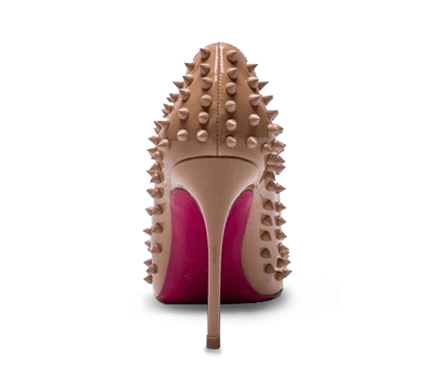 Spikes Pink Sole High Heel Pumps - Kaitlyn Pan Shoes