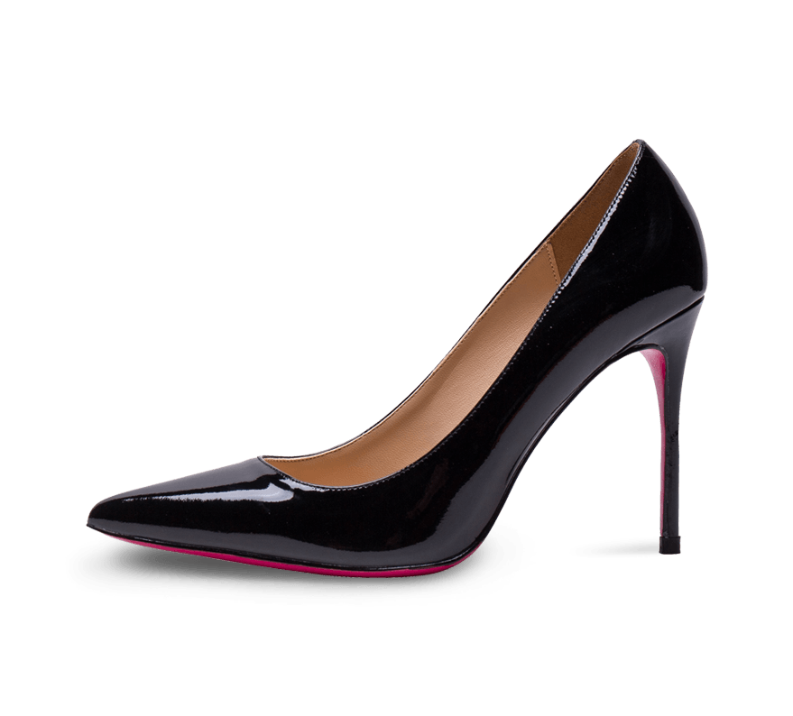 Pointed Toe Pink Sole High Heel Pumps - Kaitlyn Pan Shoes