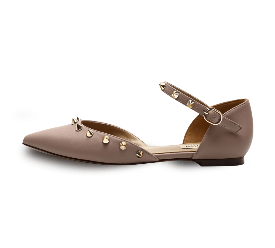 Spiky D'orsay Flats - Kaitlyn Pan Shoes