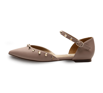 Spiky D'orsay Flats - Kaitlyn Pan Shoes