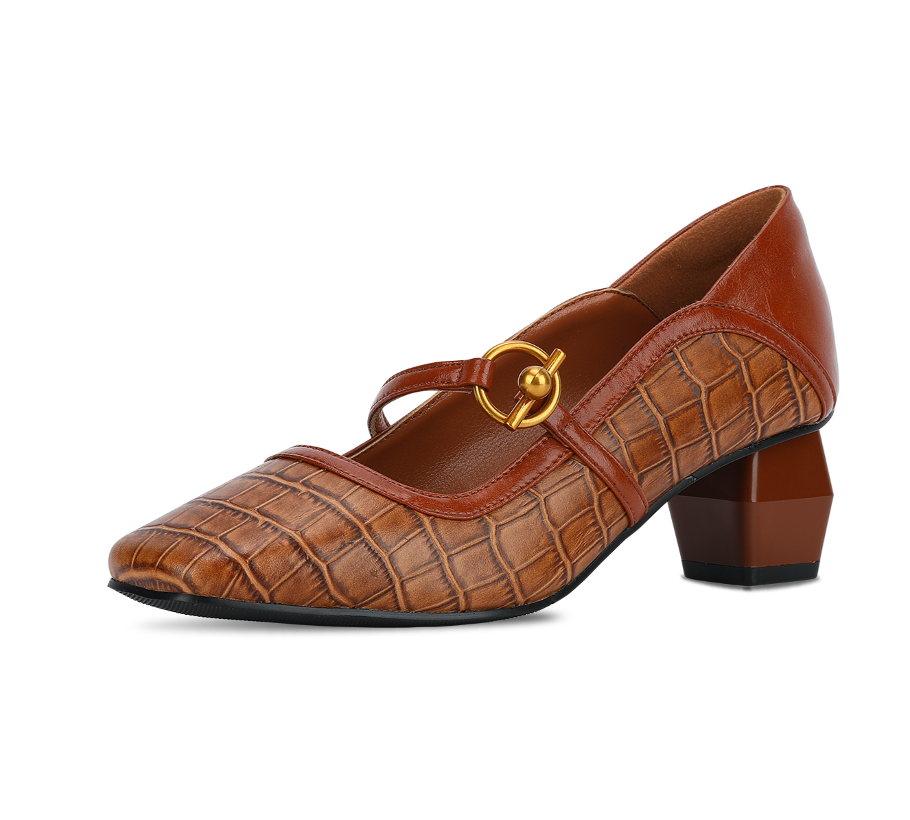 Louise Vintage Block Heel Pumps - Kaitlyn Pan Shoes