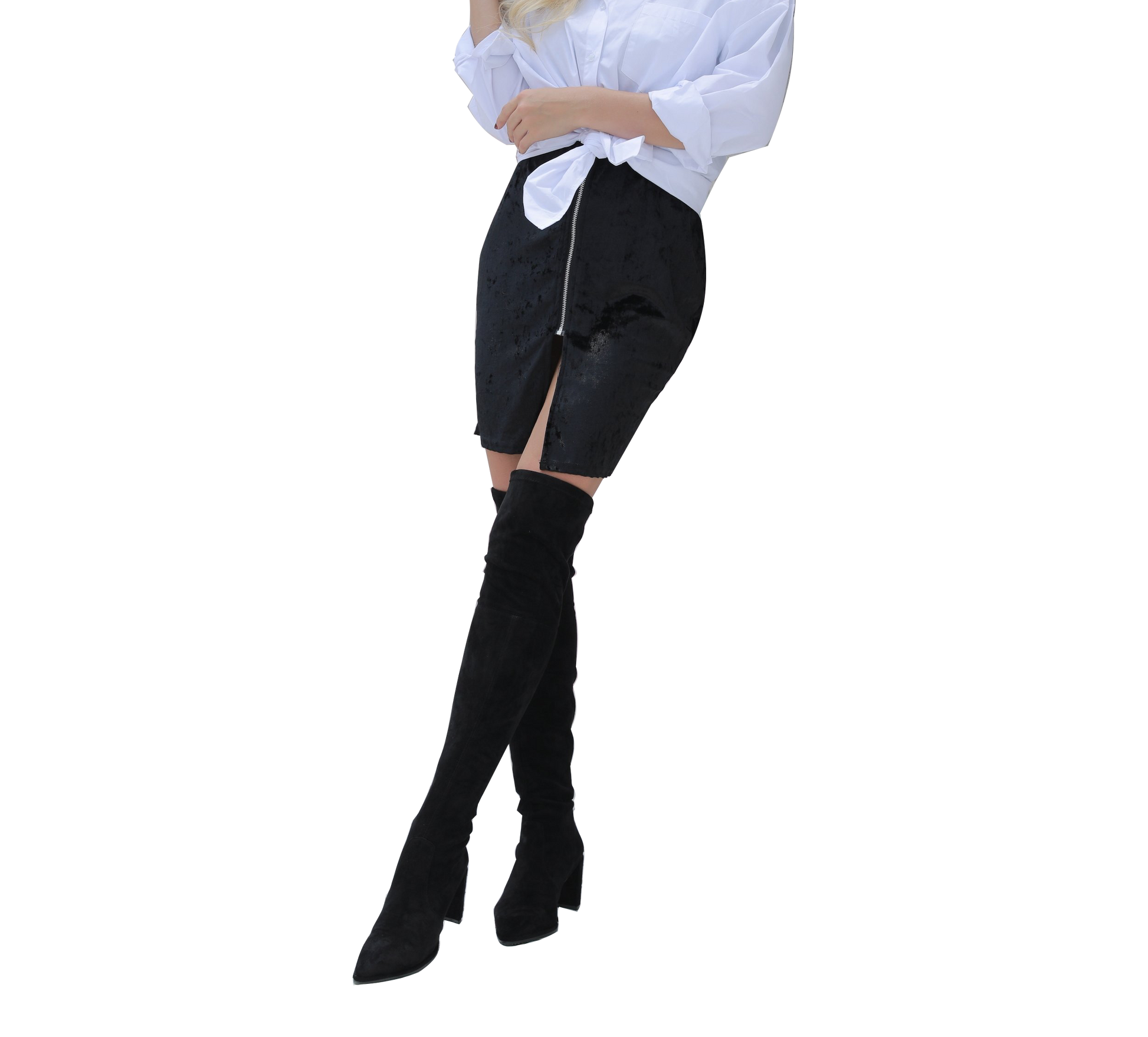 Zara Pointed Toe Slim Fit Over The Knee - Kaitlyn Pan Shoes