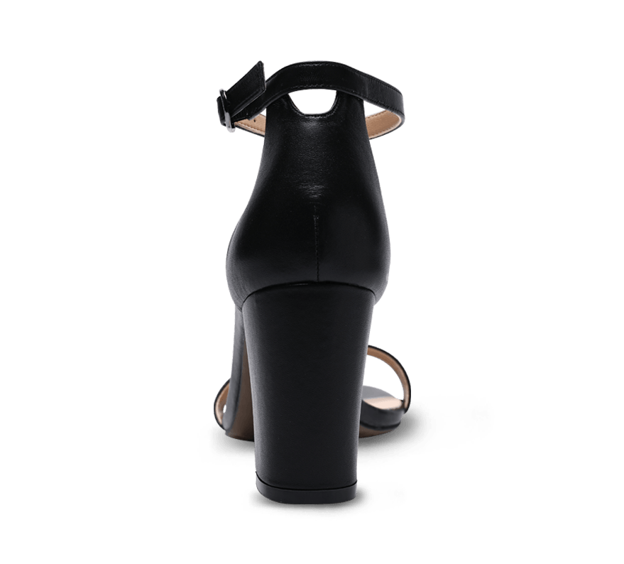 Heather Block High Heel Sandals - Kaitlyn Pan Shoes