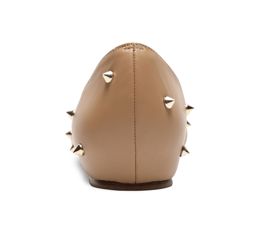 Skittle Studded Leather Flats - Kaitlyn Pan Shoes