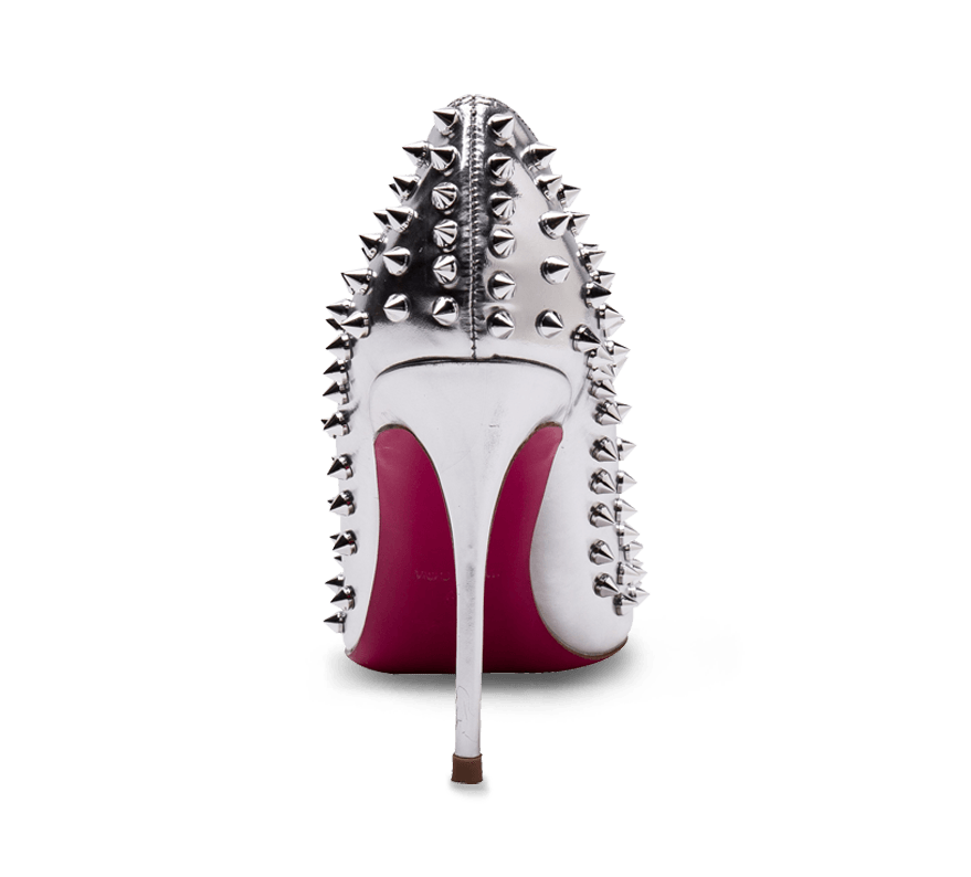 Spikes Pink Sole High Heel Pumps - Kaitlyn Pan Shoes