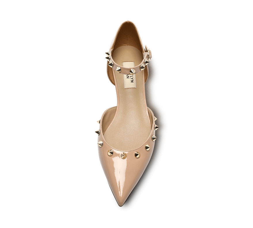 Spiky D'orsay Flats - Kaitlyn Pan Shoes