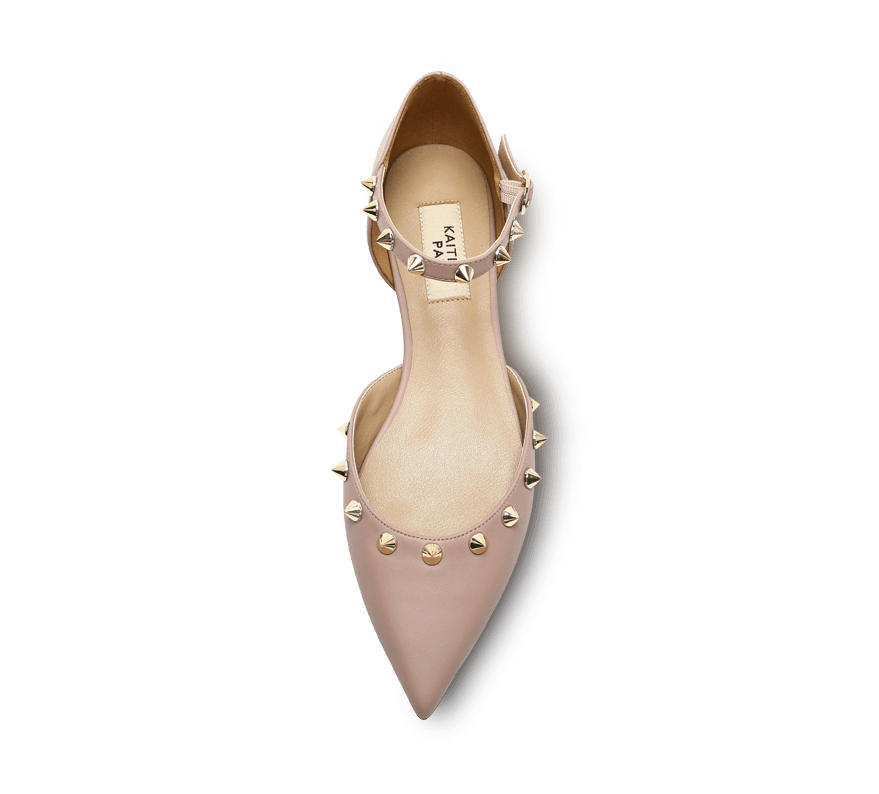 Spiky D'orsay Flats - Kaitlyn Pan Shoes