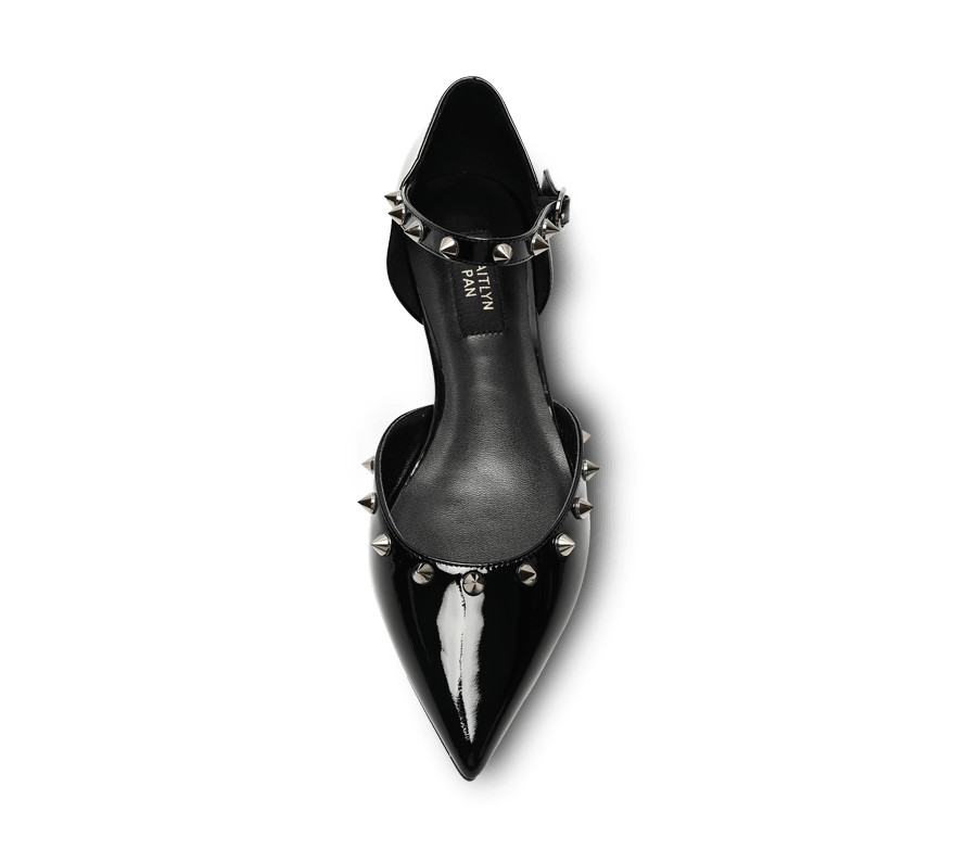Spiky D'orsay Flats - Kaitlyn Pan Shoes