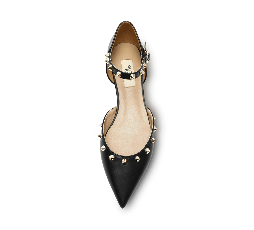Spiky D'orsay Flats - Kaitlyn Pan Shoes