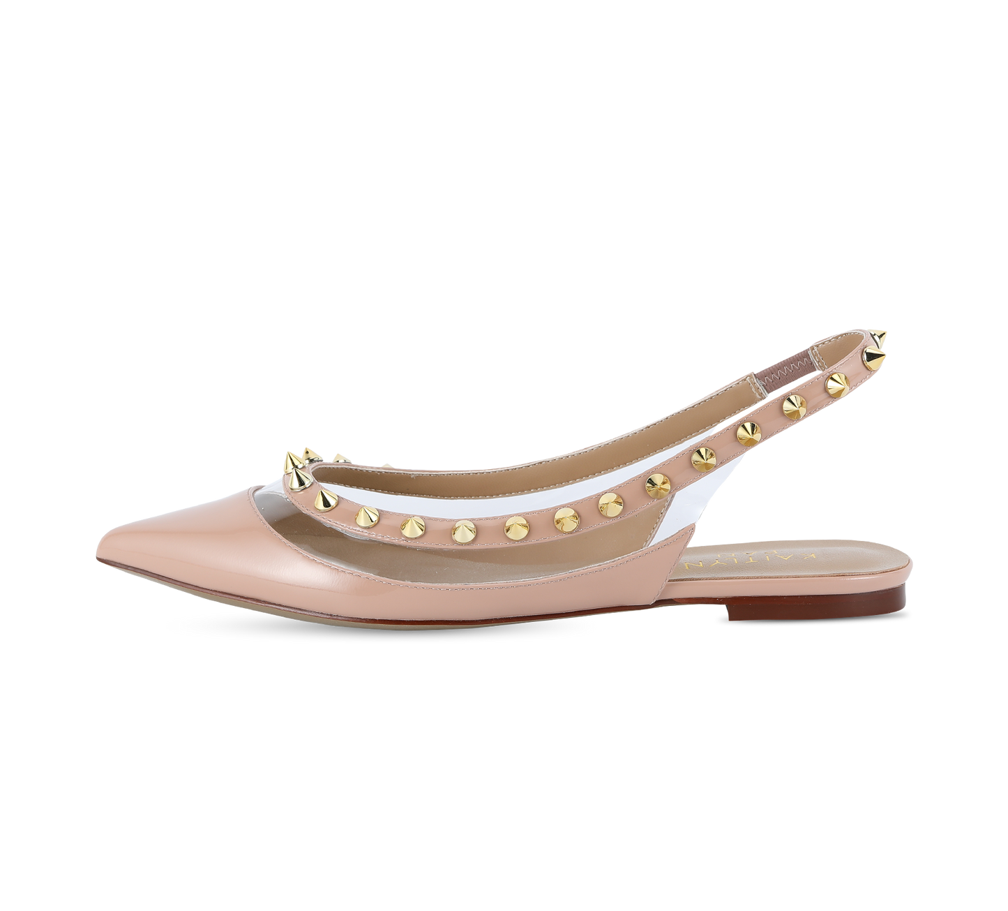 Valencia Spiky Pointed Toe Slingbacks - Kaitlyn Pan Shoes