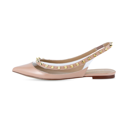 Valencia Spiky Pointed Toe Slingbacks - Kaitlyn Pan Shoes