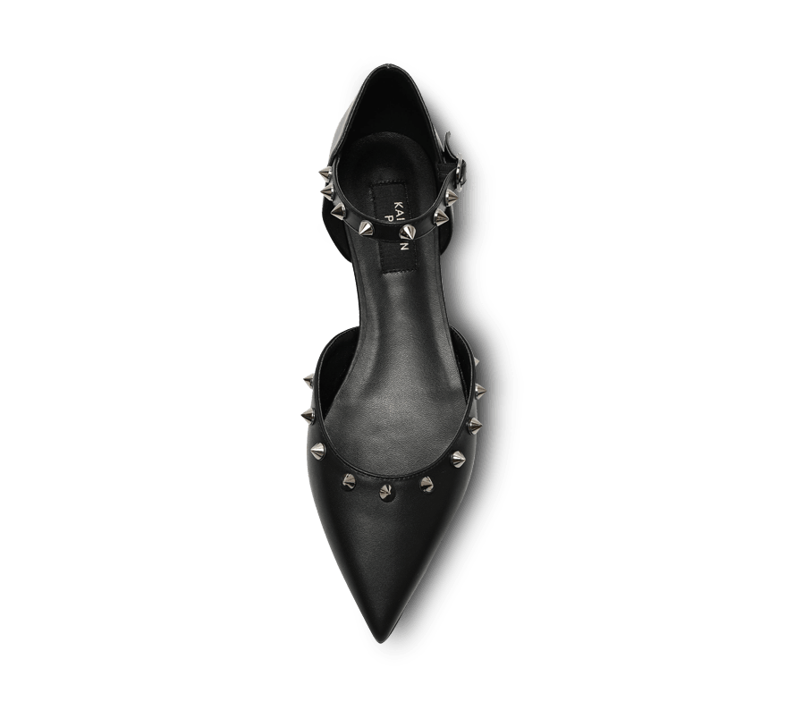 Spiky D'orsay Flats - Kaitlyn Pan Shoes