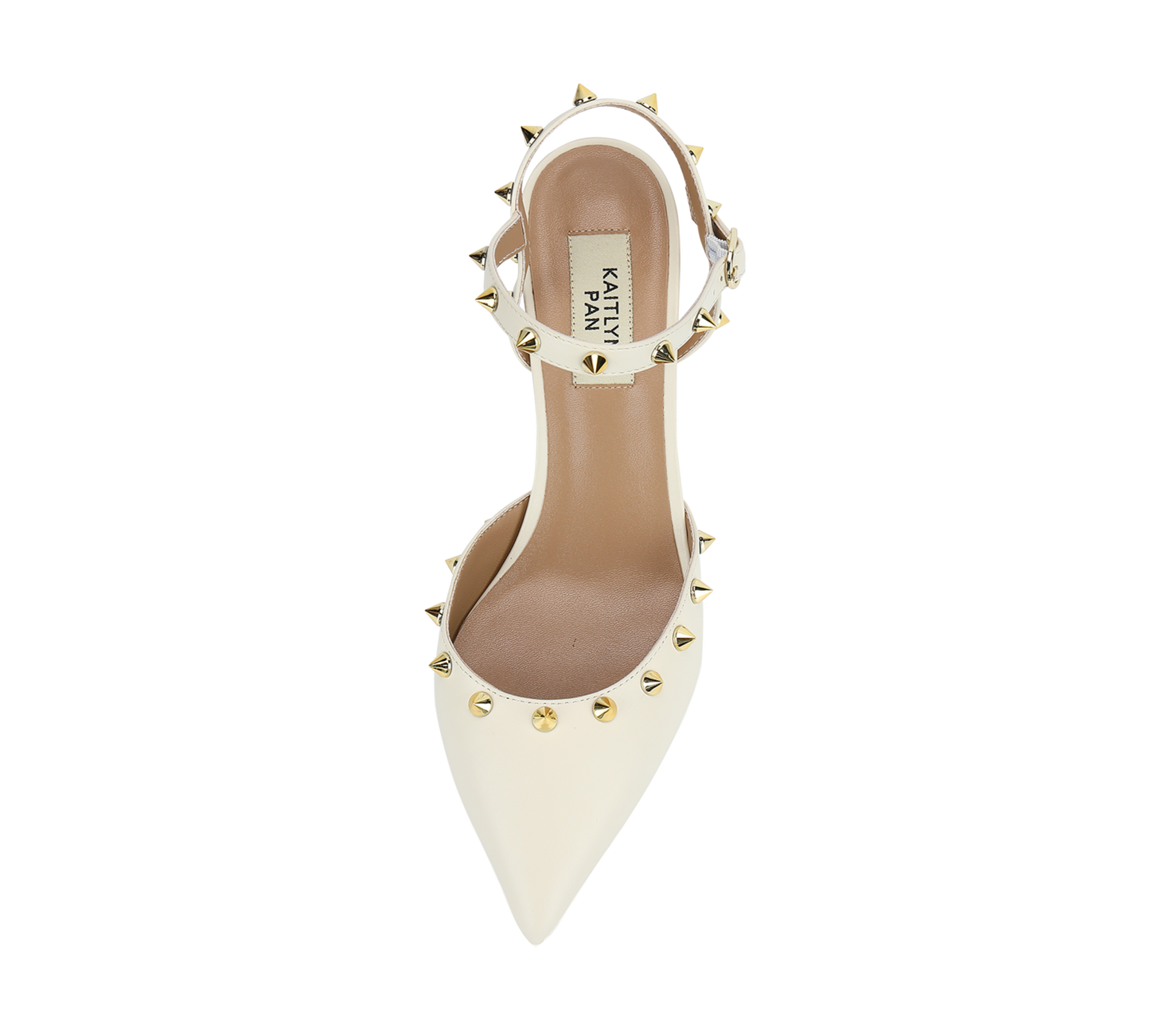 Studded High Heel Slingbacks - Kaitlyn Pan Shoes