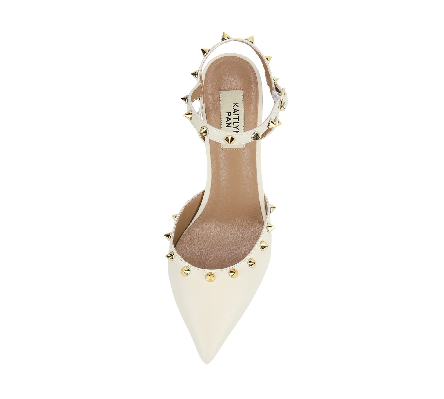 Studded High Heel Slingbacks - Kaitlyn Pan Shoes