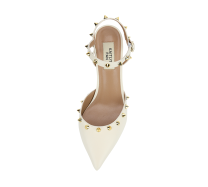 Studded High Heel Slingbacks - Kaitlyn Pan Shoes